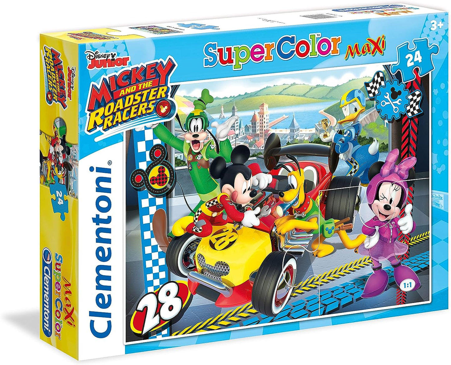 Clementoni - PUZZLE 24 Maxi Mickey And The Roadster Racers