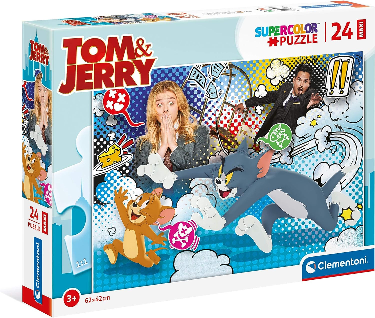 Clementoni - PUZZLE 24 Maxi Tom And Jerry