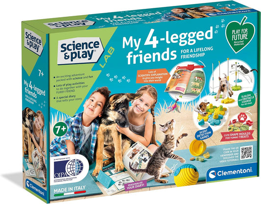 Clementoni - Science & Play, My 4-Legged Friends