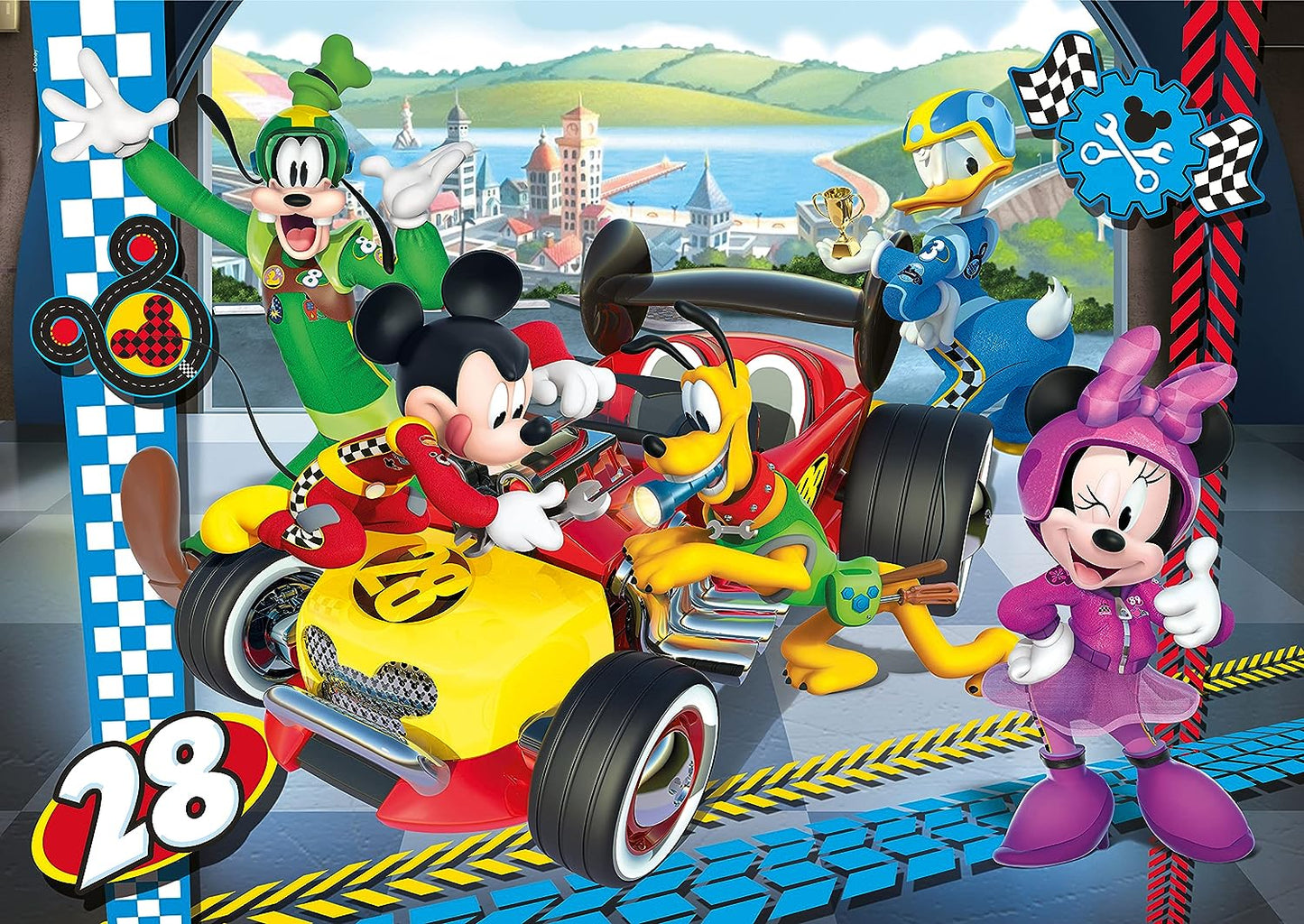 Clementoni - PUZZLE 24 Maxi Mickey And The Roadster Racers