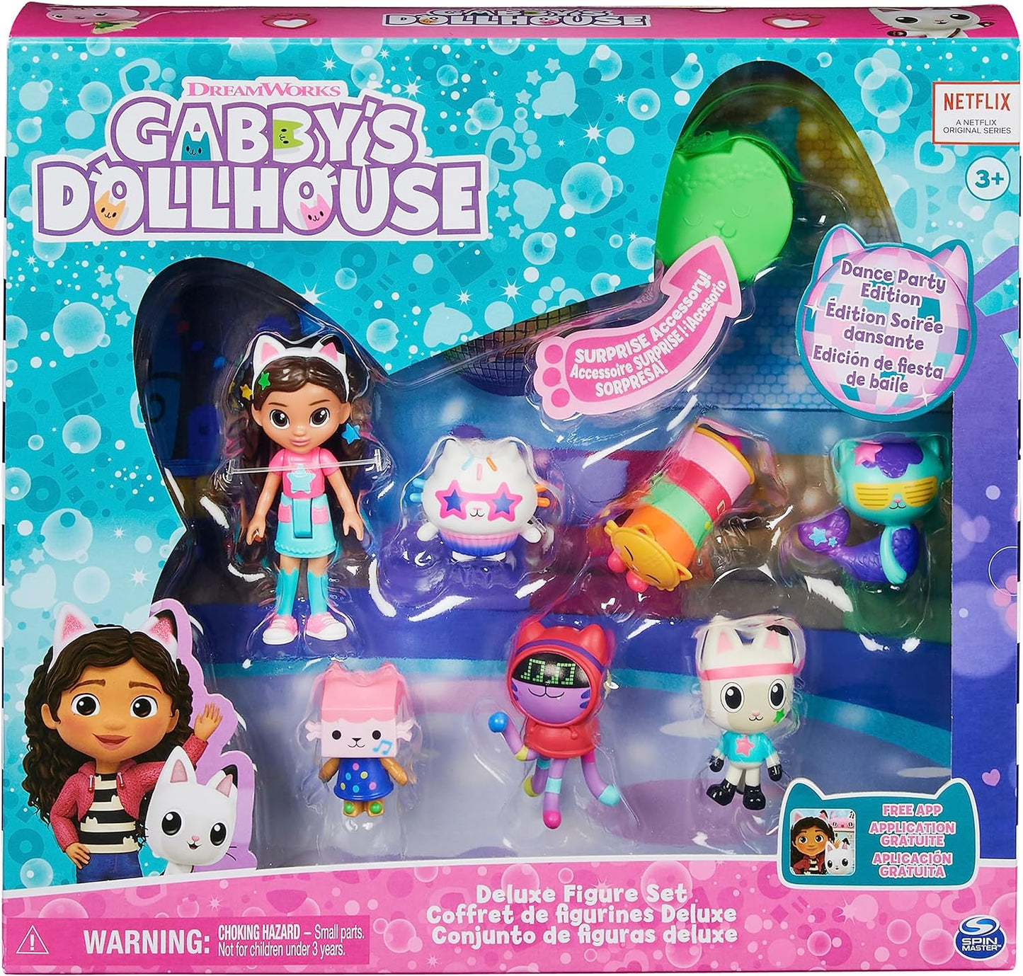 Spin Master - Gabby's Dollhouse, Dance Party Theme Figure Set