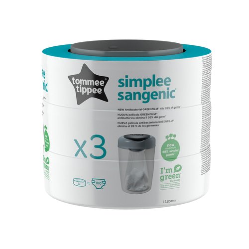 Tommee Tippee -  Simplee 3PK Refill Cass