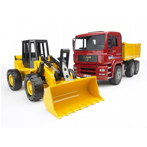 Bruder Man TGA Truck And Articulated Road Loader