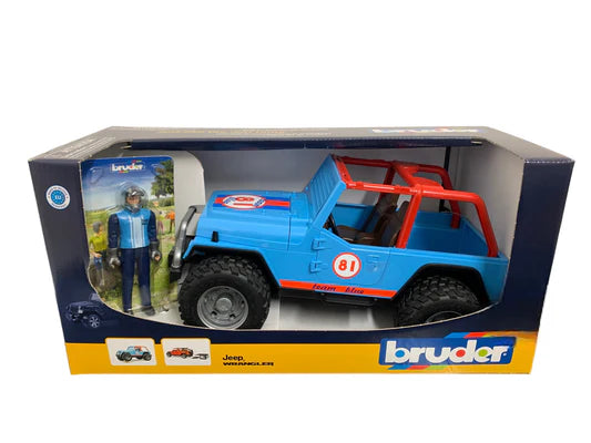 Bruder - Jeep Cross Country Racer Blue With Driver