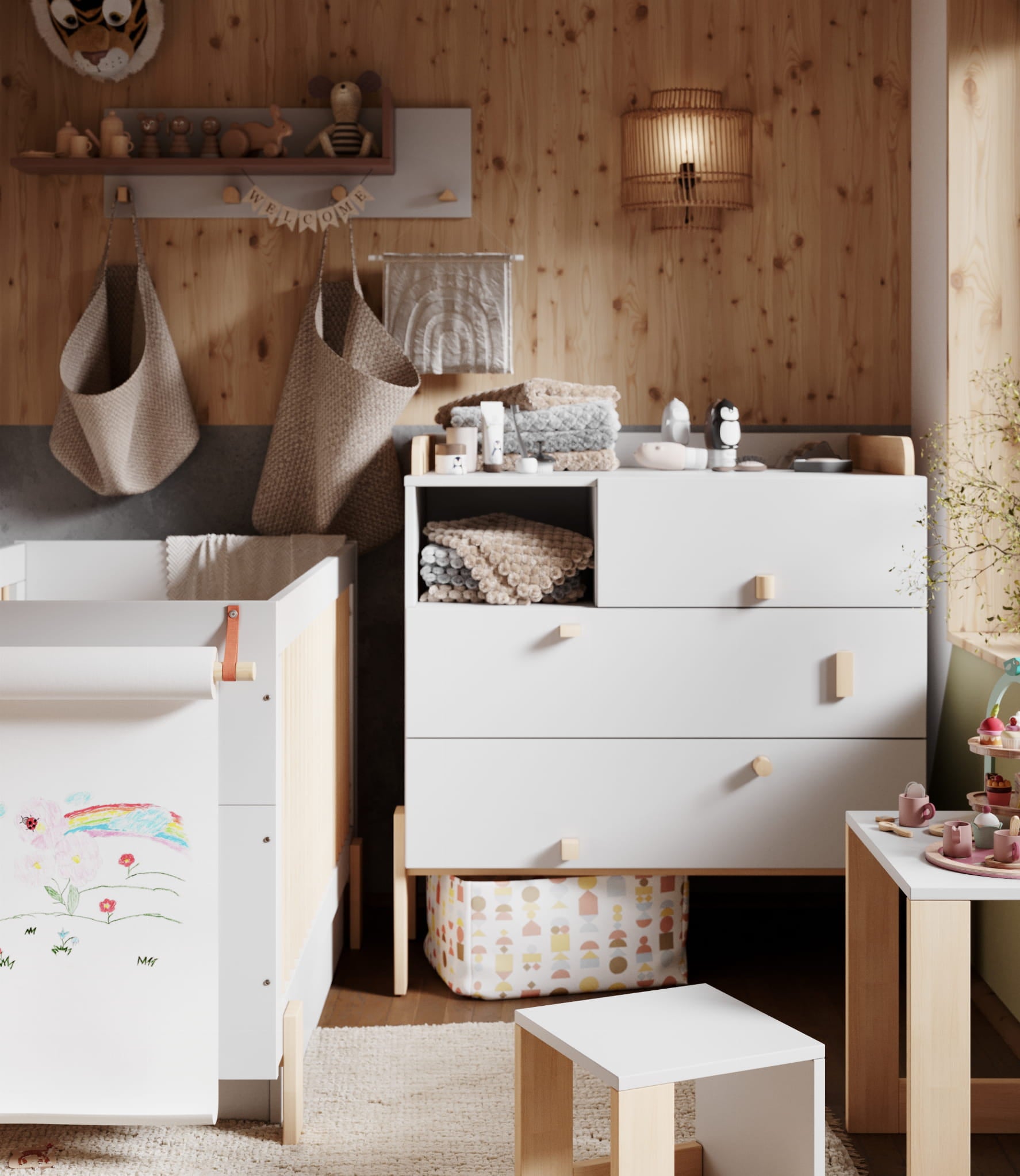 Pinio Cube 3-Drawer Chest