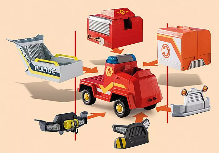 Playmobil - Duck on call fire brigade emergency vehicle
