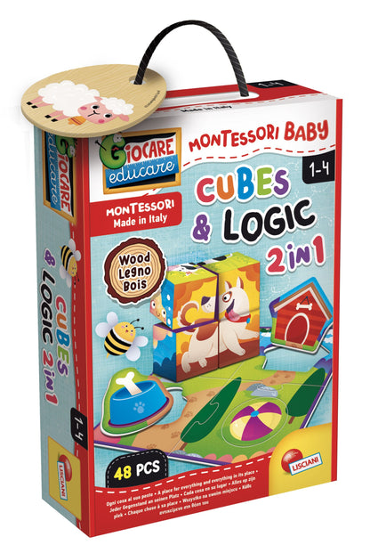 Lisciani - Montessori Cubes & Logic 2 In 1