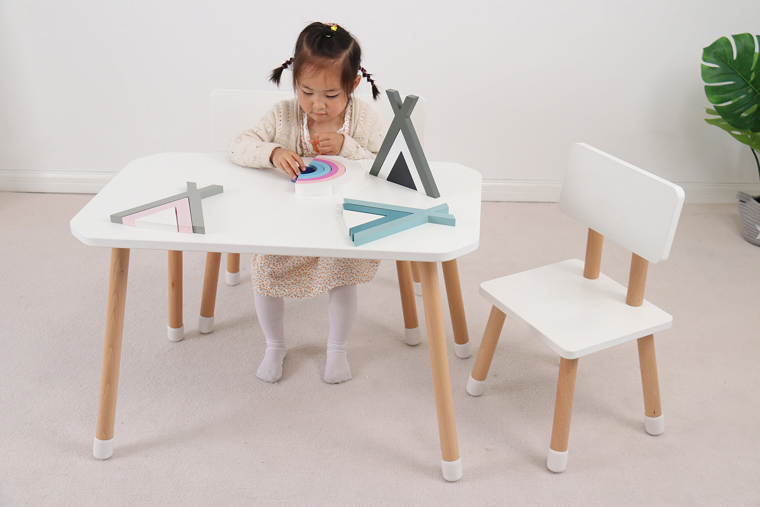 Maestro Bebe Long Square Table