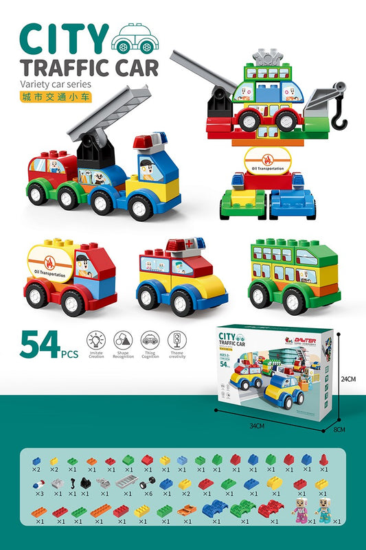 Blocks Toy - 54 Pcs Diy