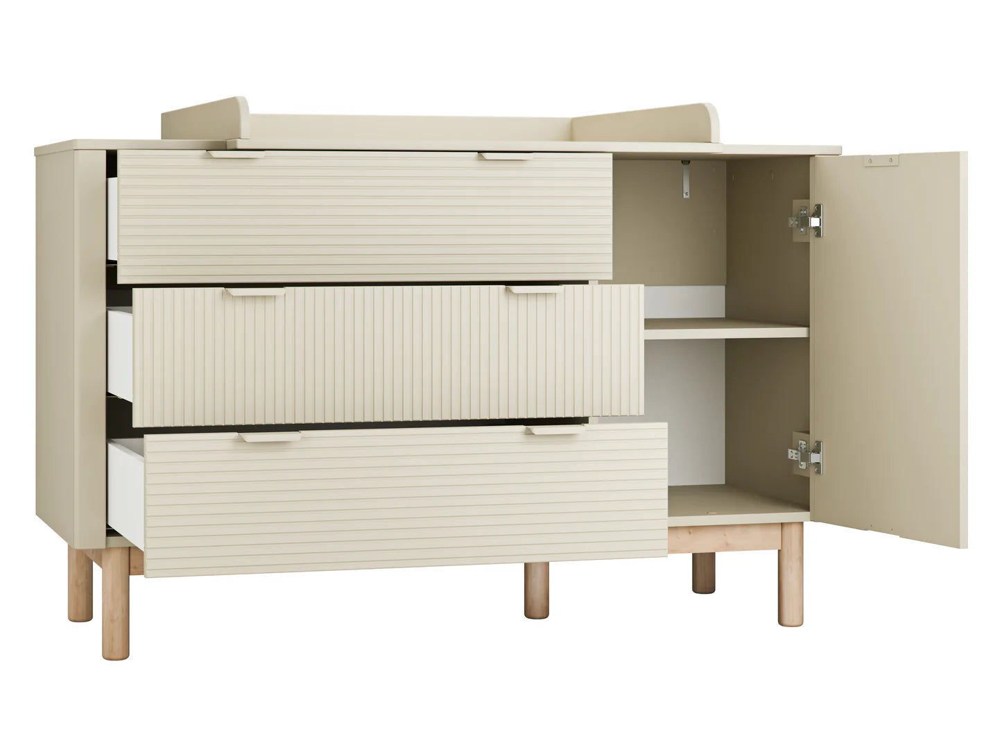 Pinio - Miloo 3-drawer + 1 door chest