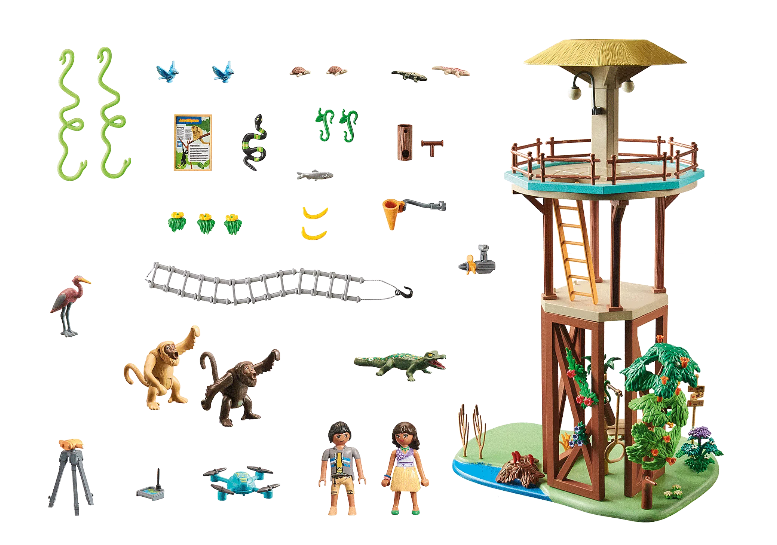 Playmobil - Wiltopia Research Tower With Compass