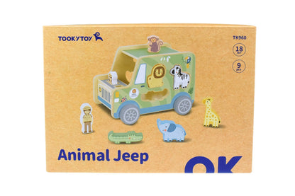 Tooky toy - My Forest Friends Wooden Animal Jeep