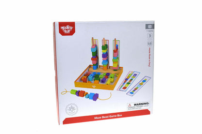 Tooky toy - Maze Bead Colourful Shapes