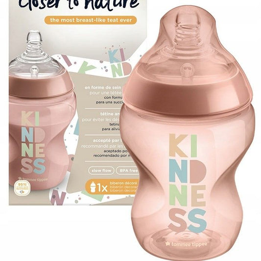 Tommee Tippee - Closer To Nature 260ML 1x Decorated Bottle - (0M+)