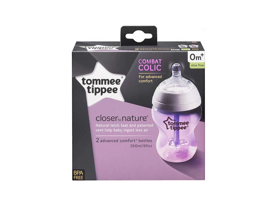 Tommee Tippee - Closer to Nature Feeding Bottles , 260 ml, Pack of 4