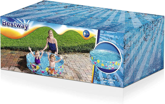 Bestway - Fill-N-Fun Sparking Sea Paddling Pool for Kids 122 x 25 cm