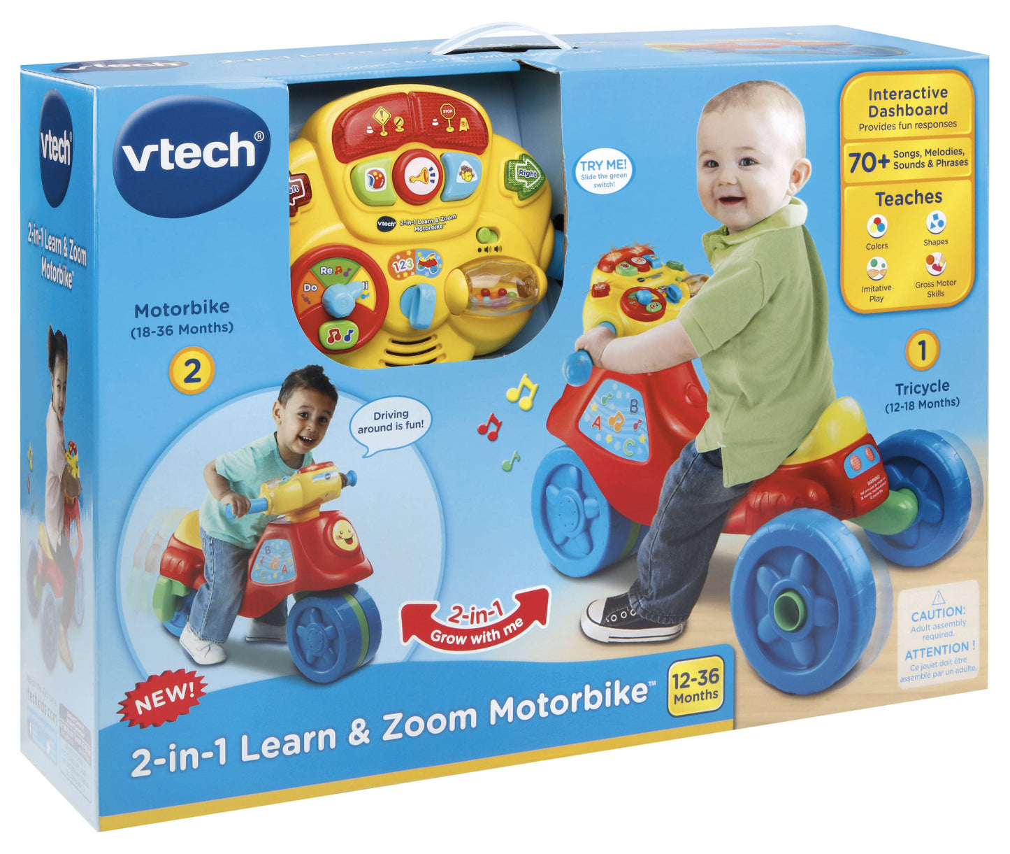 Vtech - 2 in 1 Ride & Balance Scooter