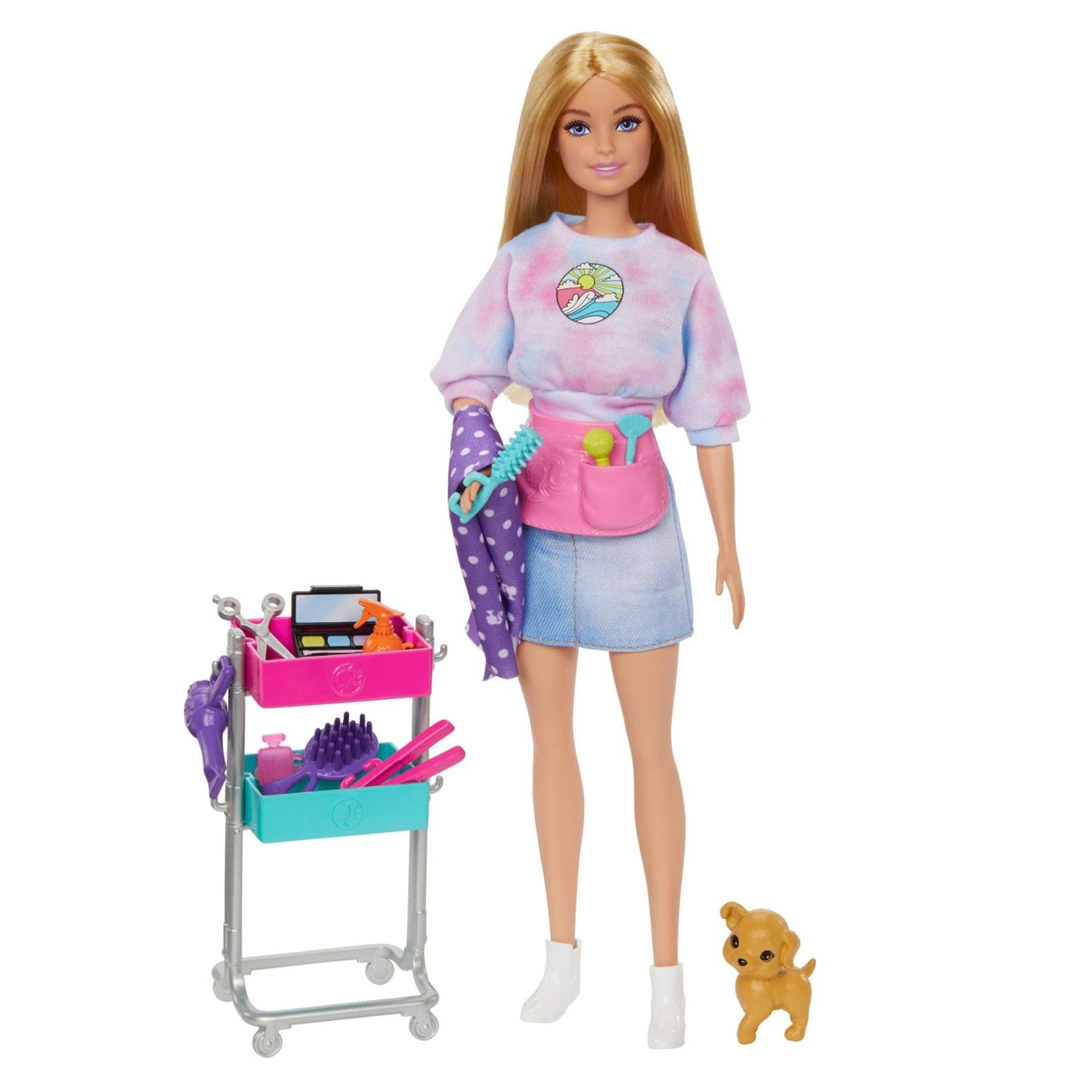 Barbie - “Malibu” Stylist Doll & 14 Accessories Playset