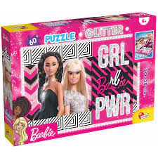 Lisciani, Glitter Puzzle - Barbie 60 Pcs - GRL PWR