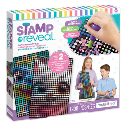 Make It Real - Stamp To Reveal Satisfying Dot Art 2 Pk