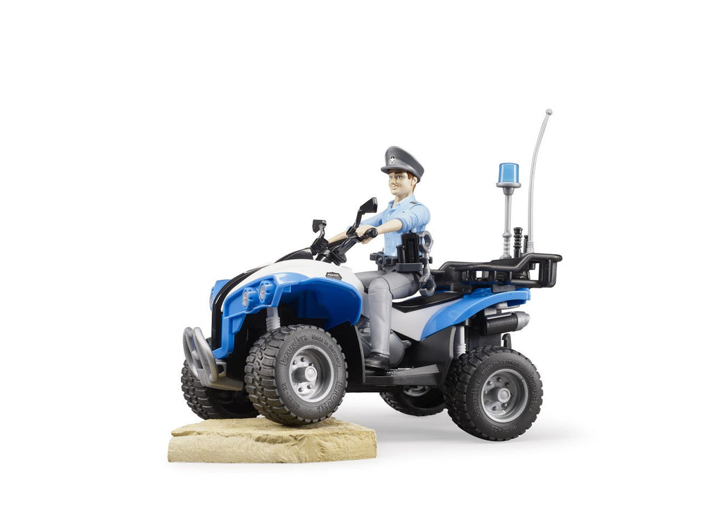 Bruder Police-Quad With Policeman And Accessories