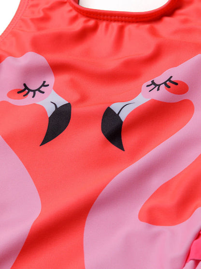 Minoti - Flamingo one-piece swimsuit