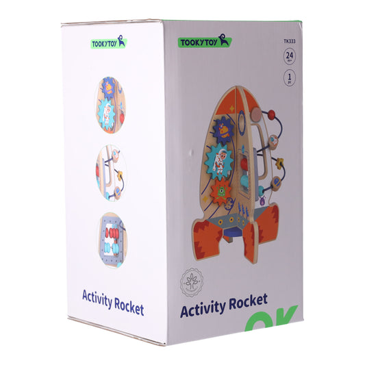 Tooky toy - Wooden Activity Rocket