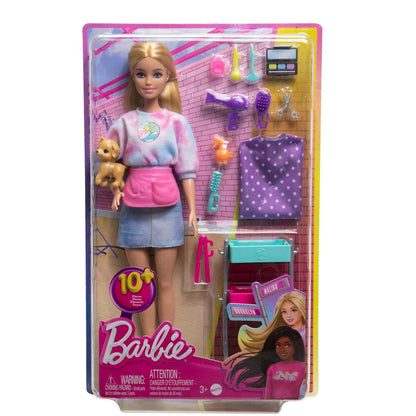 Barbie - “Malibu” Stylist Doll & 14 Accessories Playset