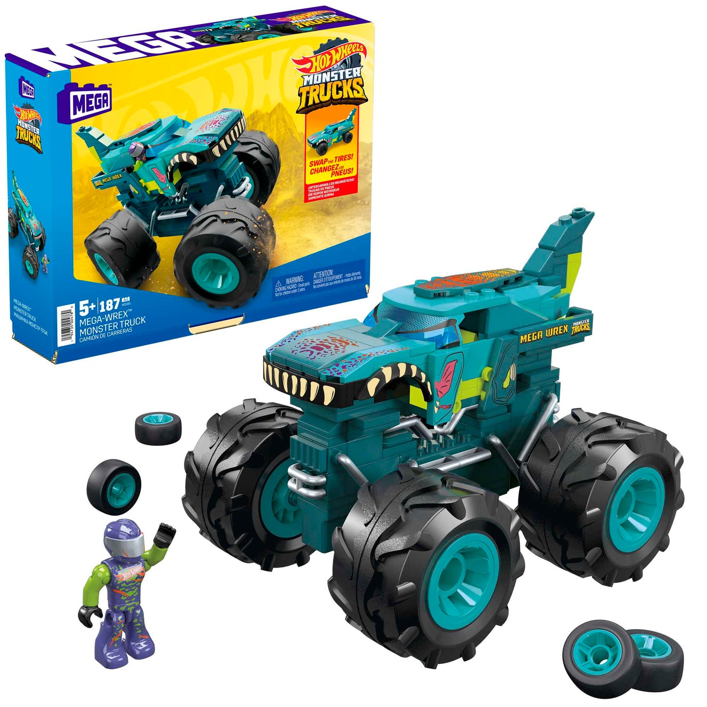 Hot Wheels - Wrex Monster Truck Building Set