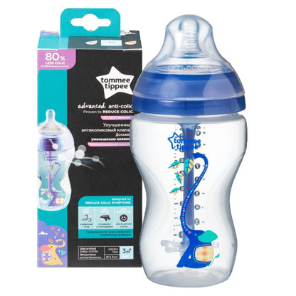 Tommee Tippee – Anti-Colique Avancé - Biberon Décoré