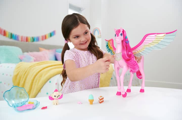 Barbie - A Touch Of Magic™ Pink Pegasus With Puppy