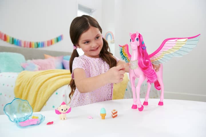 Barbie A Touch Of Magic™ Pink Pegasus With Puppy