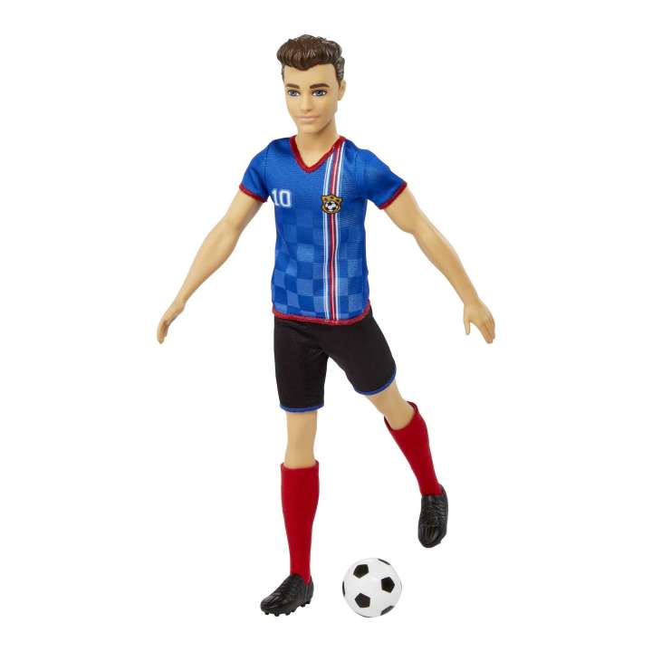 Barbie - Ken Soccer Doll, Cropped Hair