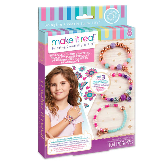 Make It Real - Bedazzled Charm Bracelets Blooming Creativity