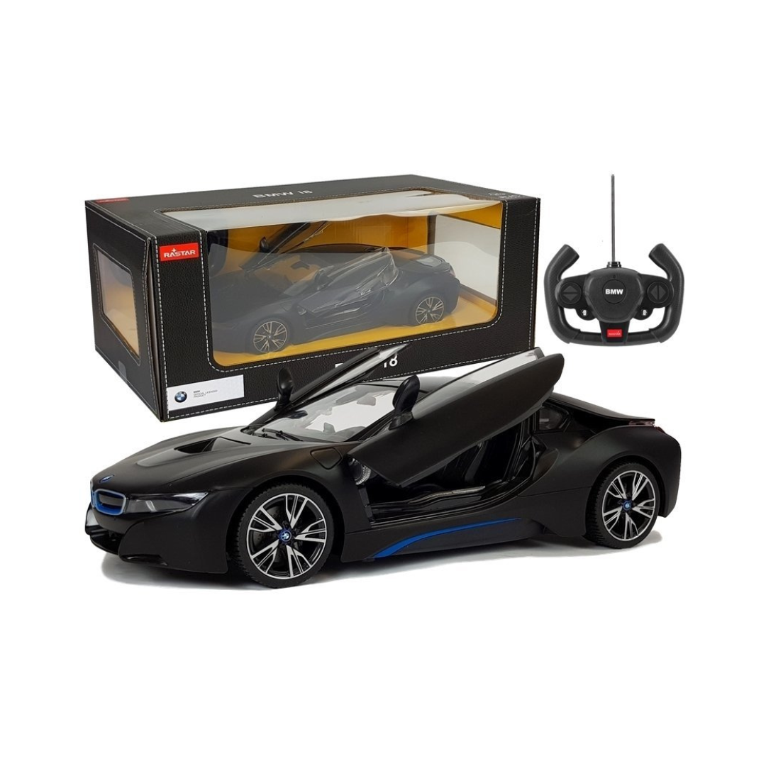 Rastar - R/C 1:18 BMW i8 black