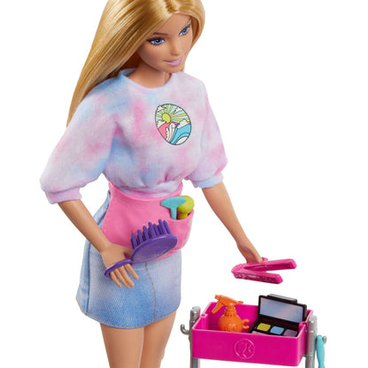 Barbie - “Malibu” Stylist Doll & 14 Accessories Playset