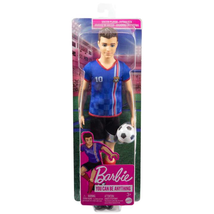 Barbie - Ken Soccer Doll, Cropped Hair