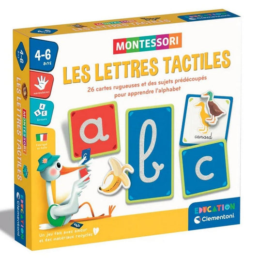 Clementoni - Education, Les lettres tactiles