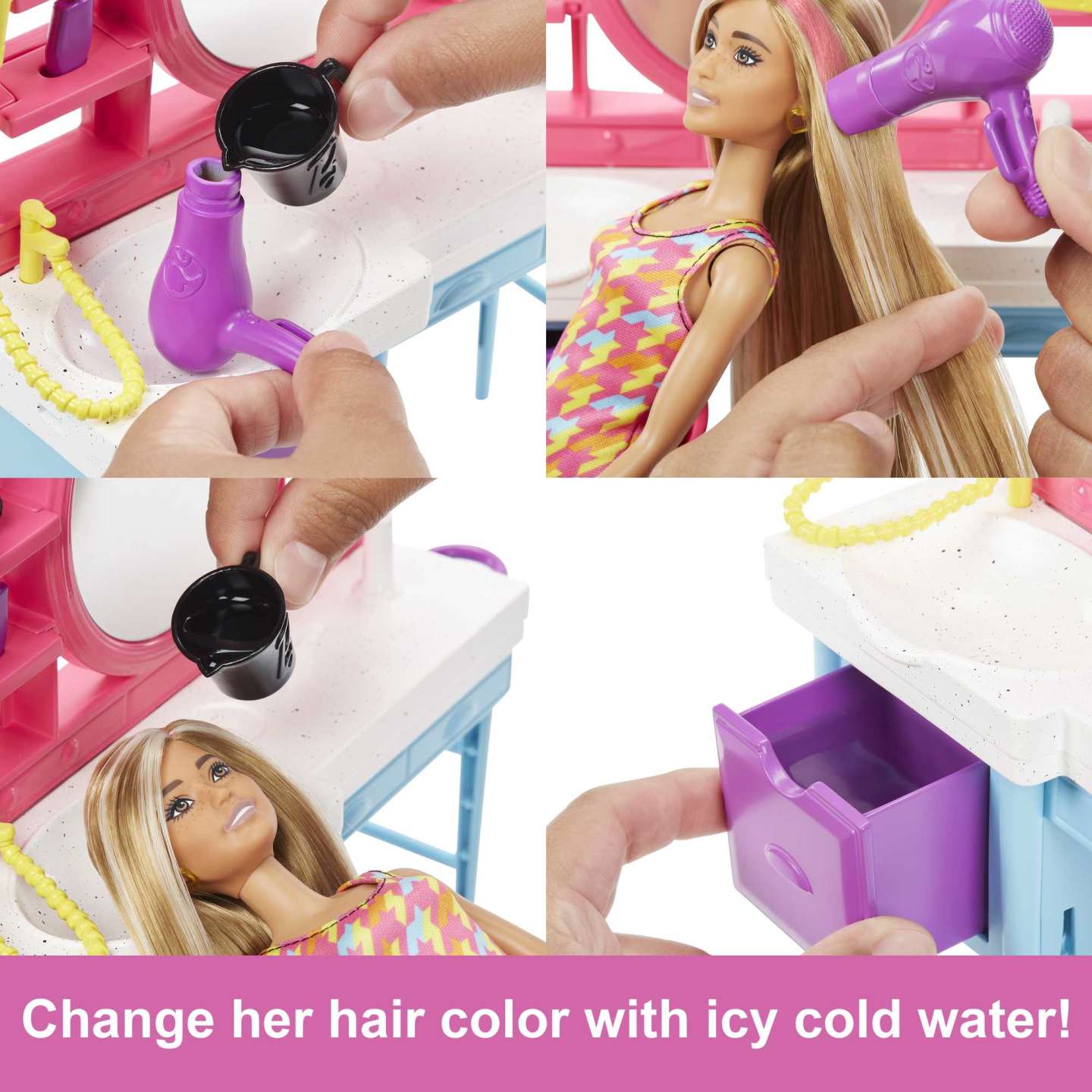 Barbie - Doll and Hair Salon Playset