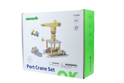 Tooky toy - Port Crane Cargo Set