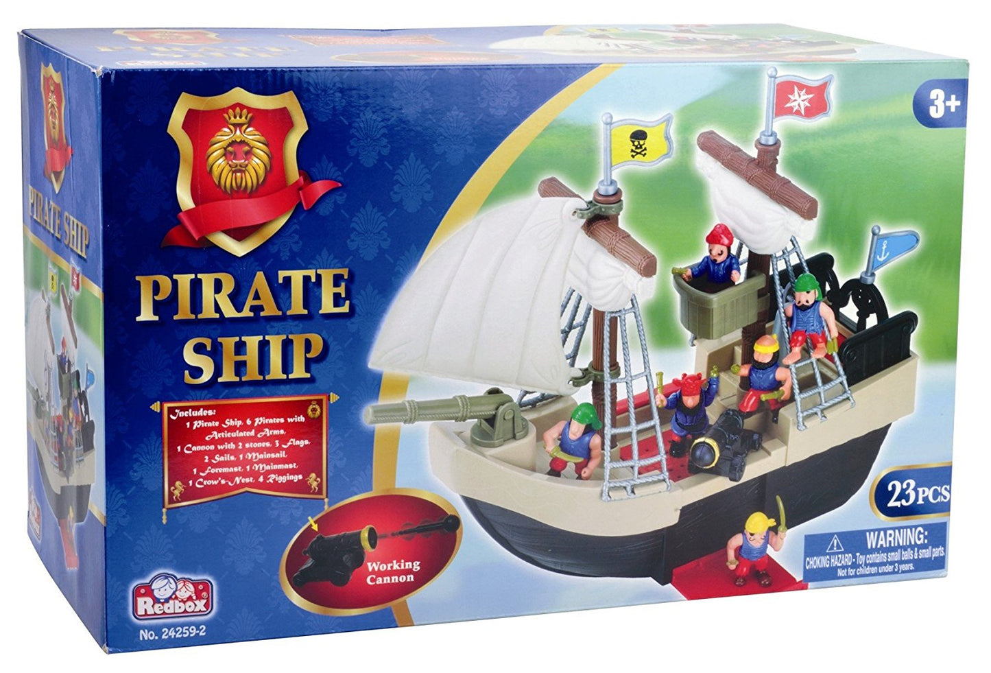 Red Box, Pirate Ship Play Set (23 Pieces) 24259-2