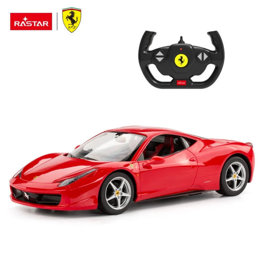 Rastar - R/C 1:14 Ferrari 458 Italia With Steeringwheel Red