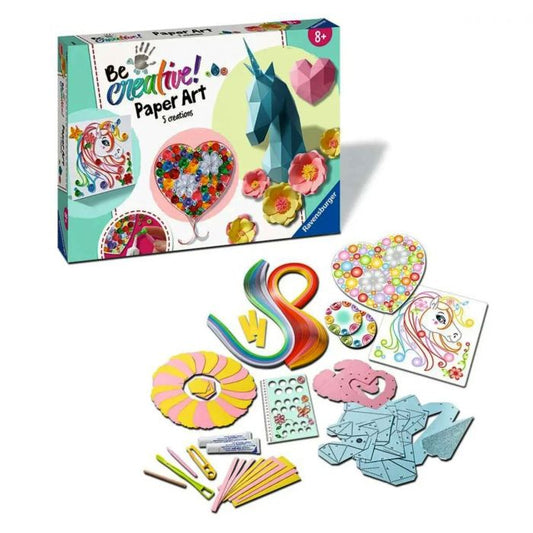 Ravensburger - Be Creative Paper Art Unicorn