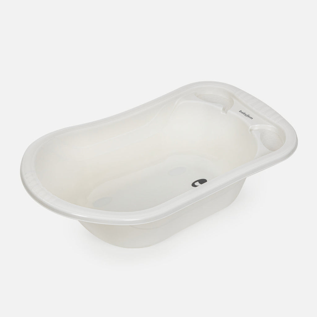 Babyjem bathtub with draining plug