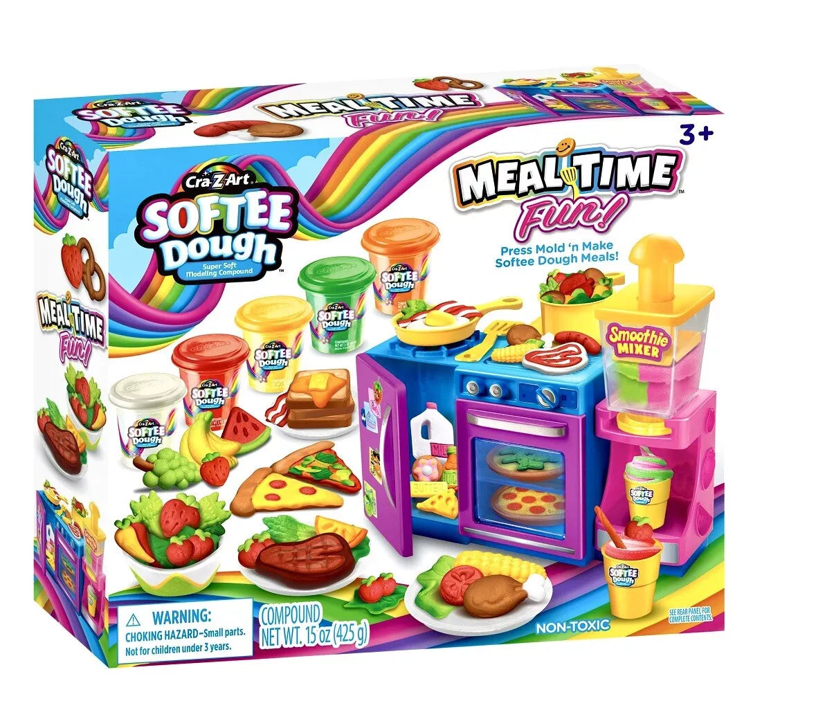 Cra - Z - Art - Softee Dough Multicolor Mealtime Fun Kit