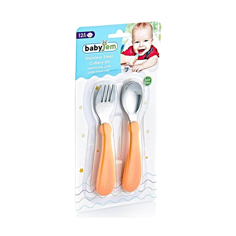 Babyjem Steel Spoon and Fork