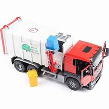 Bruder - Man TGS Side Loading Garbage Truck-Red