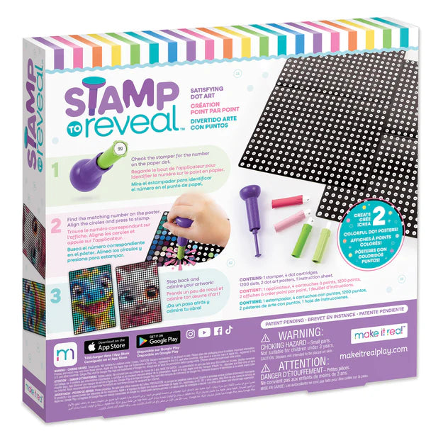 Make It Real - Stamp To Reveal Satisfying Dot Art 2 Pk