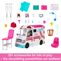 Barbie - Transforming Ambulance and Clinic Playset