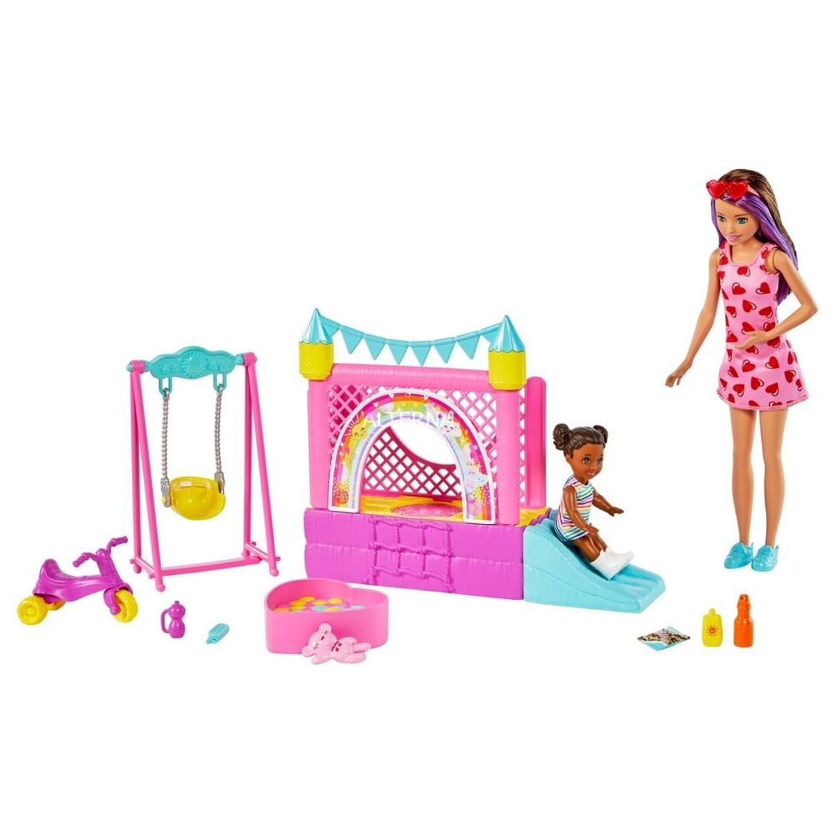 Barbie Skipper Babysitters Inc. Bounce House Playset